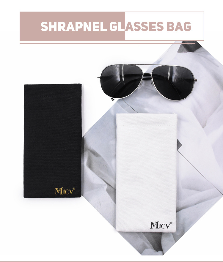 Drawstring Shrapnel Glasses Pouch