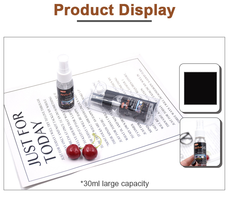 Anti-Fog Lens Cleaner Spray Kit